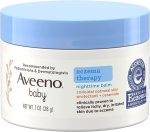 Aveeno Baby Eczema Therapy Nighttime Balm with Colloidal Oatmeal, Travel Size, 1 oz